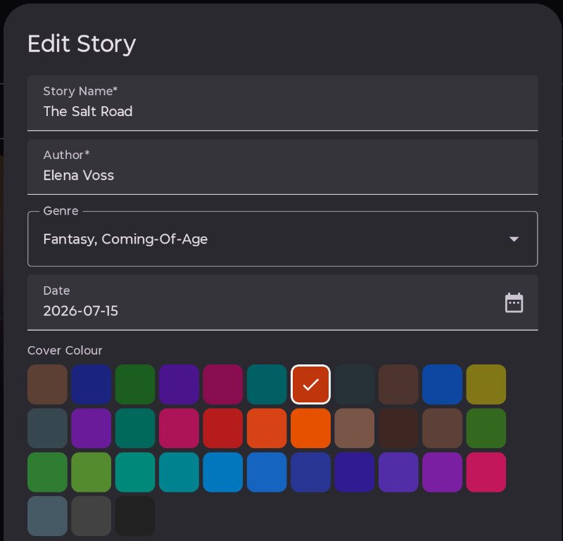 Story settings.
