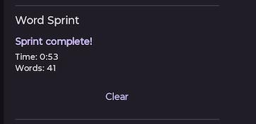 Sprint complete.