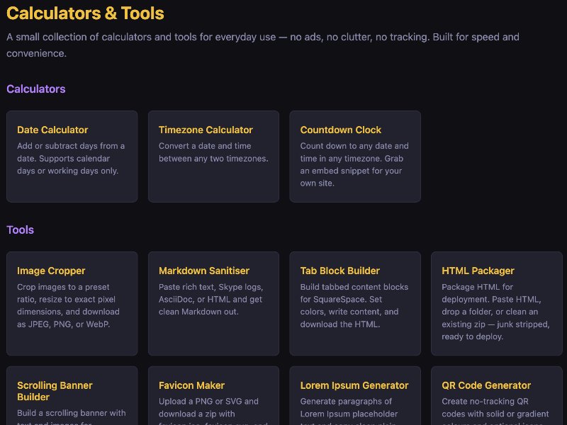 Calc Tools suite.